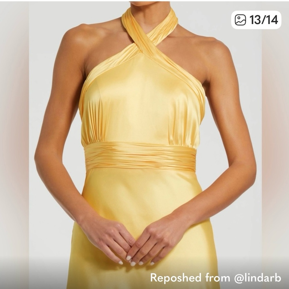 Mac Duggal Sunlit Yellow Maxi Dress - Picture 3 of 13